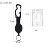 Leadigol Retractable Keychain Key Ring,Multitool Clip Name Tag Card Holders
