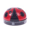 Ladybug Cooking Timer, Mechanical Clockwork 60-Minute Timer, Kitchen Alarm Clock,