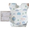 PewinGo Disposable Bibs 50 Packs & Baby Weaning Bibs, Easy
