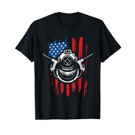 Patriotic Underwater Welding American Flag 4th of July Shirt T-Shirt