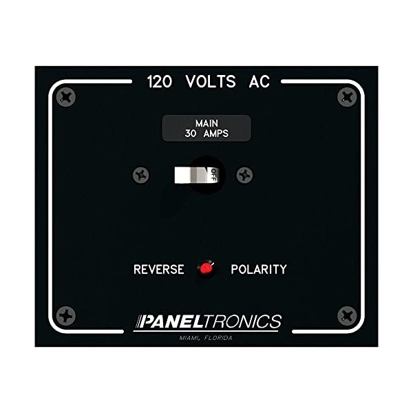 Paneltronics Standard Panel AC Main Double Pole w/30Amp CB & Reverse Polarity Indicator