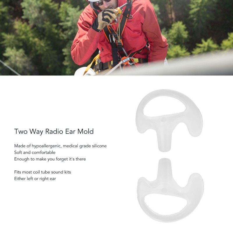 Two Way Radio Ear Mold Replacement Eco Friendly Silicone Walkie