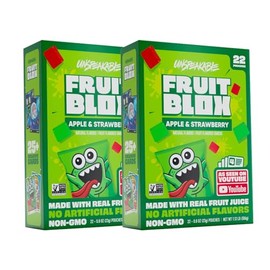 Generic Fruits Blox Mixed Fruit Snacks, 2 Boxes, 22 Count Each Box | Aphmauu | Ninja Kidx | Unspeakable (Unspeakable Apple Strawberry)