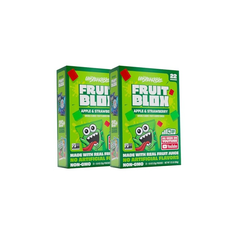 Generic Fruits Blox Mixed Fruit Snacks, 2 Boxes, 22 Count