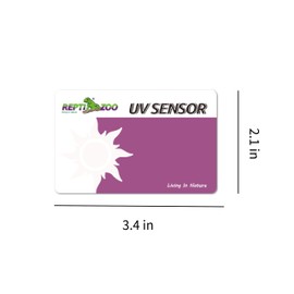 REPTI ZOO UVB Tester Reptile Lamp UV Sensor Reptile UVB Fluorescent Lamp Tester Card, Set of 2