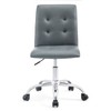 Modway Prim Ribbed Armless Mid Back Swivel Conference Office Chair