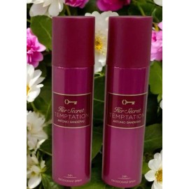 Antonio Banderas Her Secret Temptation 24h Deodorant Spray 5.1 Fl Oz 2 Pack Read