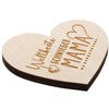 Spruchreif Small decorative wooden heart for standing up, gift for
