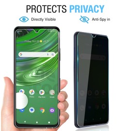 Anbzsign [2 Pack for Cricket Magic 5G / ATT Propel 5G Privacy Screen Protector, 9H Anti Spy Private Tempered Glass Film, Anti-Scratch, Case Friendly