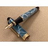 Rhapsody Jinhao x450 0.5mm Medium Point Blue Marble Fountain Pen