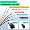 Royitay Ebike Full Twist Throttle Replacement for Ridstar Q20/Q20Lite/Q20Pro/H20/H26Pro/H20,48V, LCD