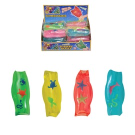 Wowow Toys Pack of 4 Wabbelige Water Snakes | Flutschis Fidget Toy Large Water Snakes with Figures 12 cm Sensory Flutschi Toy for Children with Autism | ADHD Toy