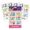 Show-Offs Princess Temporary Tattoos - Jasmine, Belle, Rapunzel, Tiana -