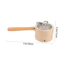 ORFOFE 1Set Portable Moxibustion Box with Elastic Belt and Awl Handheld Moxa Burner for Neck Back and Abdomen Relief Durable Handle for Easy Operation