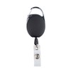 Badge Holder with Black Reel, Retractable Carabiner Clip, Belt Clip,