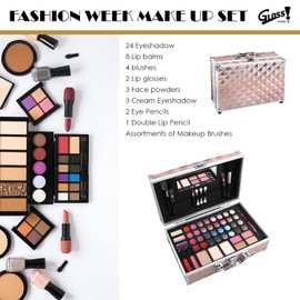 GLOSS! | Idea for a Beauty Box for Women | Gift Box for Women | Christmas Gifts | Pink Makeup Case for Women | Storage Case and Organiser