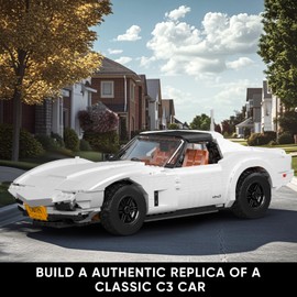 Mould King 10198 Car Model Building Kit, Clasic Sport Car Building Blocks Set with 1347 Pieces, Construction Vehicle Toy for Boys, Collection Set for Adult