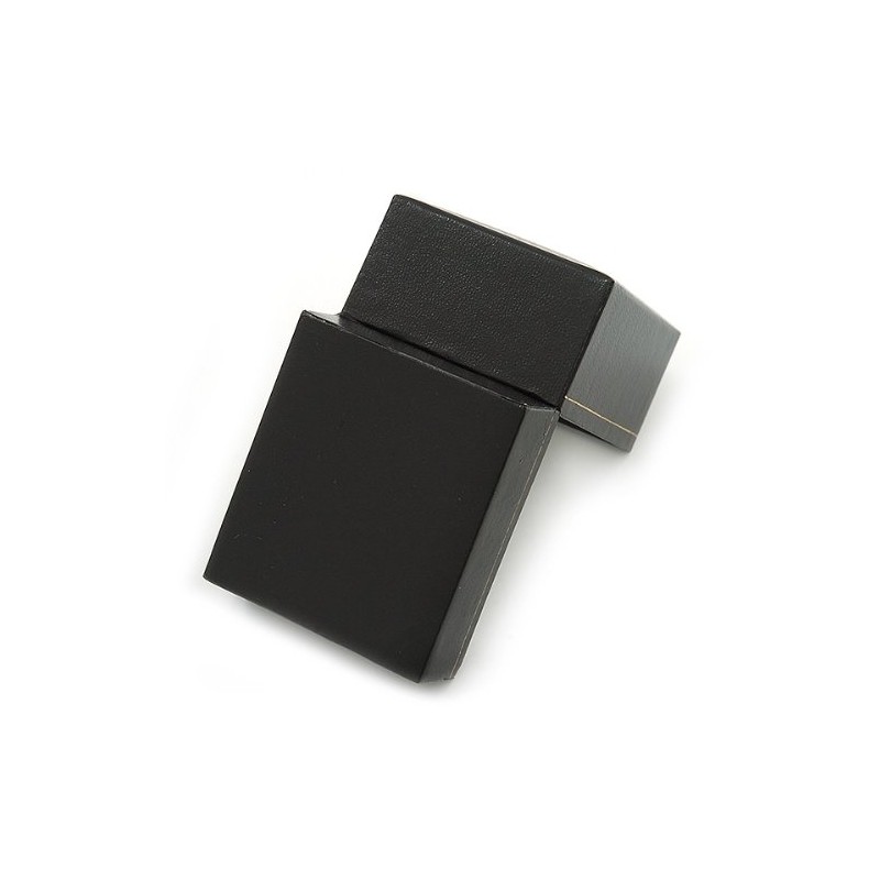 Avalaya Large Black Leatherette Ring Box