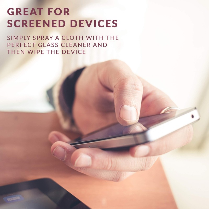 HOPE'S Perfect Glass Cleaner Spray Refill, Streak-Free, Ammonia-Free Window, Mirror,