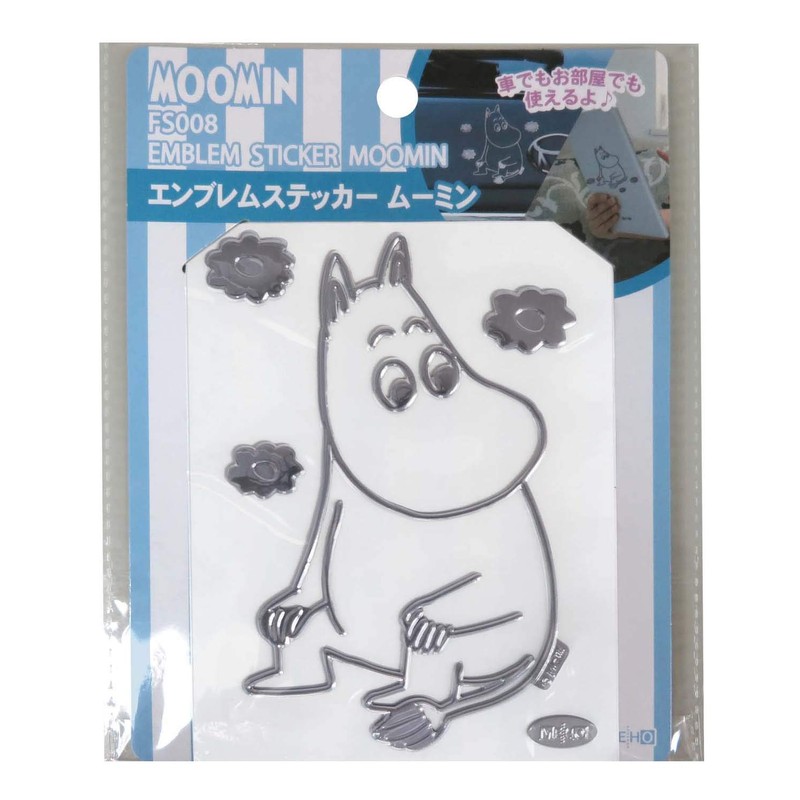 Meibo Moomin Emblem Sticker Silver FS008