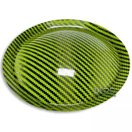 Lord of Bass 6.5" (165mm) Lime Green Carbon Fiber Speaker Subwoofer Dust Cap