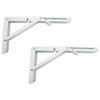 MroMax 200mm Folding Bracket Shelves For Standing Desk Wall-Mounted Drop-Leaf