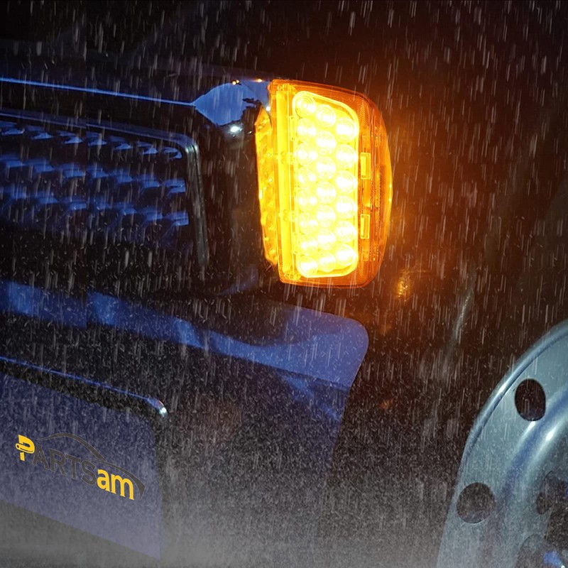 Partsam 2Pcs 31 LED Turn Signal Lights Headlight with 3