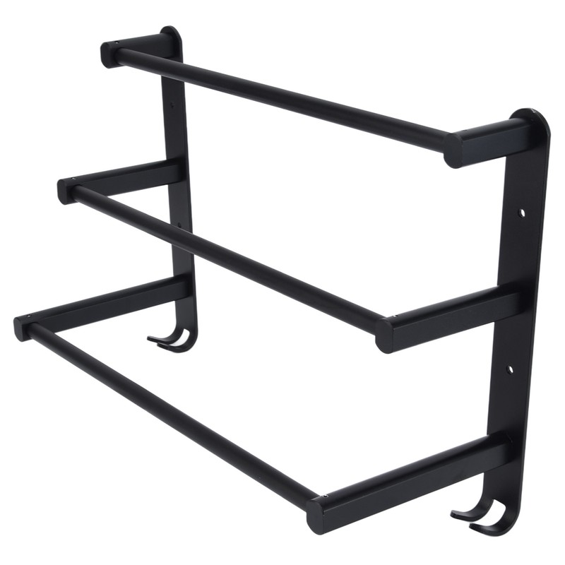 3 Tiers Bath Towel Bar Wall Mounted Bathroom Towel Hanger