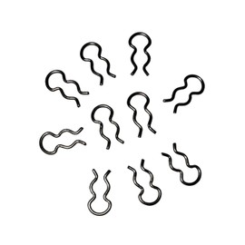 RECAMAT. 10 x Teflon Pressure Pipe Spring Clips 4 mm Compatible Cecotec Ufesa Orbegozo Princess Solac Oster Create Jura Taurus Heat Resistant Replacement