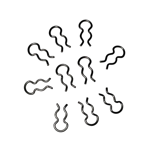 RECAMAT. 10 x Teflon Pressure Pipe Spring Clips 4 mm