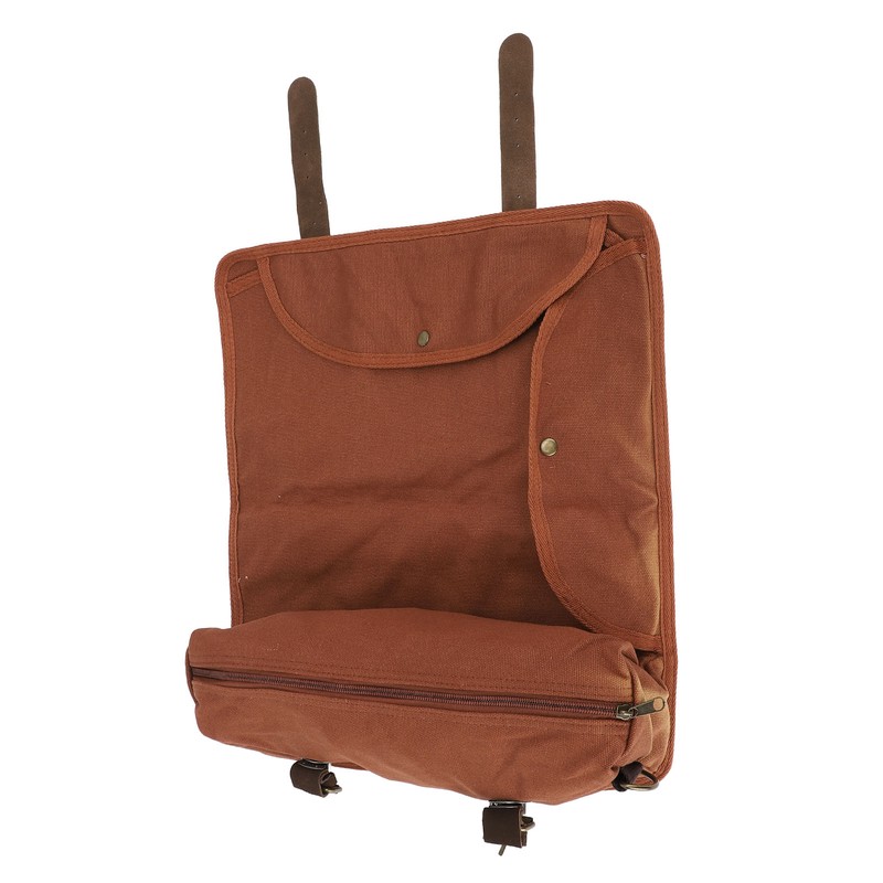 Bartender Tool Bag Canvas Leather Bartender Roll Bag Portable Multiple