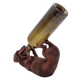 Dachshund Dog Wine Bottle Holder, Unique Home Bar Decor, Canine Wine Accessories, Kitchen Wine Organizer, 10 Inches