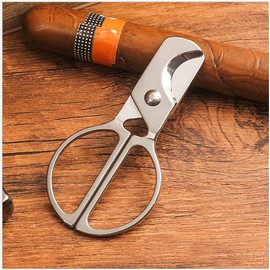 Cigar Scissors Cutter Stainless Steel Guillotine Double Blade Straight Cut Cigar Lovers Tools (Mini)