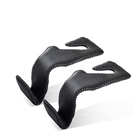 Perfectgoing Car Seat Hook, Headrest Hook, Car Storage, No Removal, Luggage Hanging, Load Capacity 66.1 lbs (30 kg), Leather, Stainless Steel, Set of 2