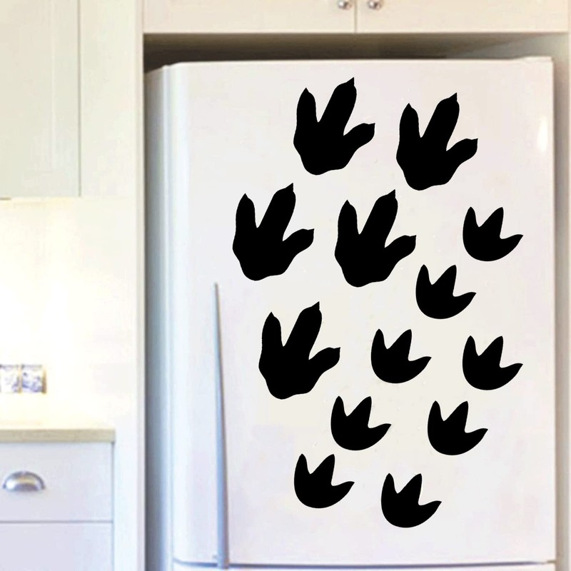 Dinosaur Footprints Stickers 45 pcs Dinosaur Tracks Decals Removable Peel