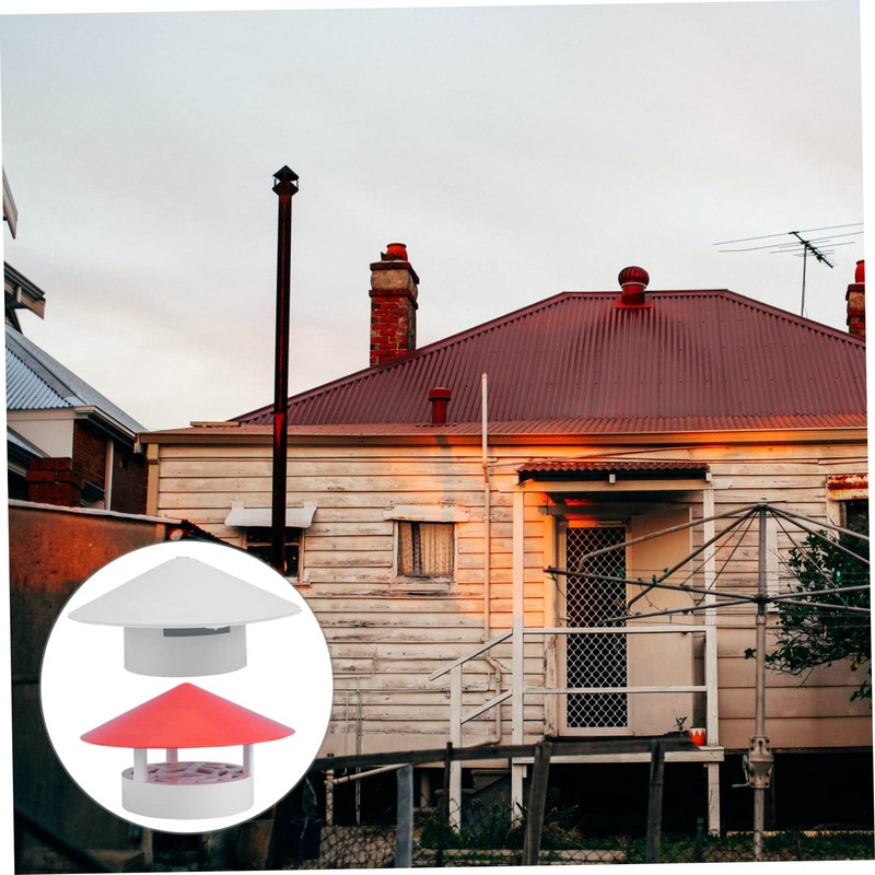 KICHOUSE 1pc Chimney Rainproof Cover Smoke Funnel for Ventilation Easy