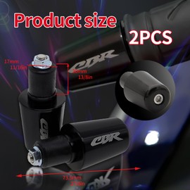 PROCNC Handle Bar Ends Grips Plug CBR600F4 (F4i) 99-06 CBR600RR 03-14 CBR1000RR 04-14 CBR 1000 RR 2004-2008 Honda CBR 600RR 2003-2013 Honda CBR 600 F1/F2/F3/F4/F4I 1987-2006