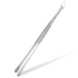 Gutsdoor キッチンピンセット トング 304ステンレススチール フードトング シェフピンセット 料理 BBQ パスタ用 (12インチ幅)