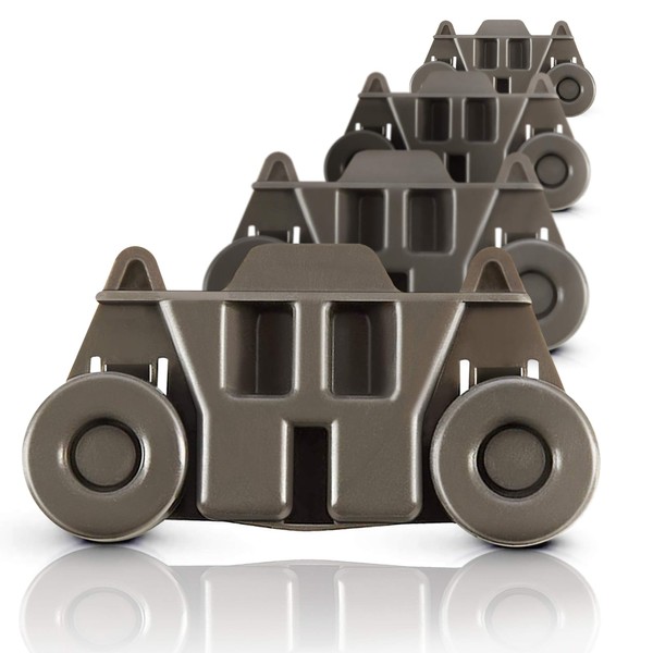 UPGRADED W10195416 (Packs of 4), Resistant to Rust Dishwasher Wheels