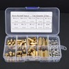 120pcs M4 Spacer Socket Brass Spacer Screw Nut Assortment