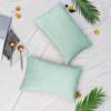 Aqua Velvet Throw Pillow Covers Soft Solid Decorative Pillowcase Set