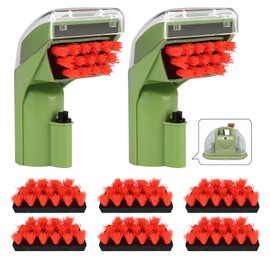 1400B 3353 Machine Attachments 3" Tough Stain Brush Tool Parts for Bissell Little Green Multi-Purpose Portable Carpet Cleaner 1400B 3353 1425 3588F 1400 2458 Series, 2 Brush, 6 Replacement Brushes