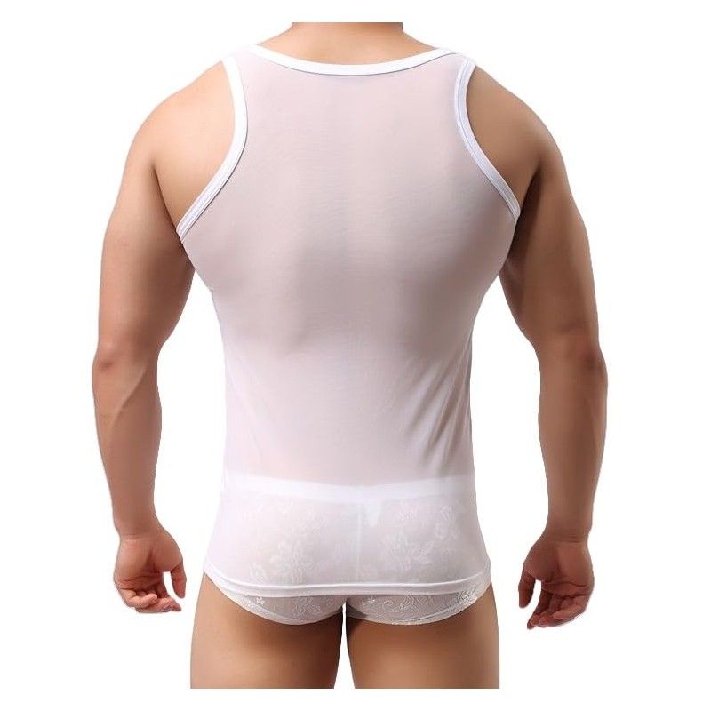 WOWSKY Men's Mesh Tank Top - Stylish and Breathable Running