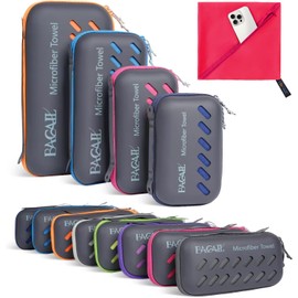 BAGAIL Microfibre Travel Towel, Perfect Camping Towel, Swimming Towel and Beach Towel, Quick Dry - Super Absorbent - Ultra Compact, Great for Sports, Gym, Yoga and Backpacking