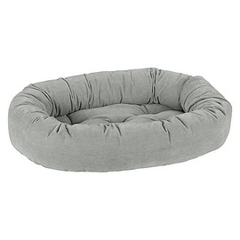 Bowsers Oyster Chenille Donut Dog Bed M