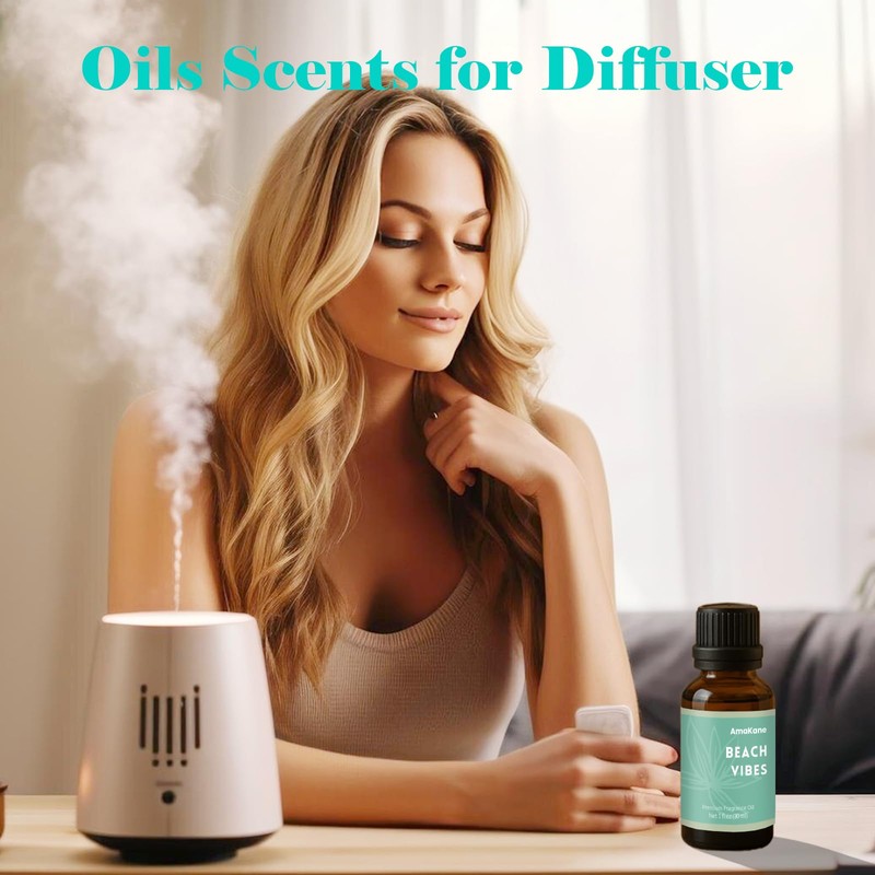 AmaKane Beach Vibes Fragrance Oil for Aromatherapy, Beach Essential Oil