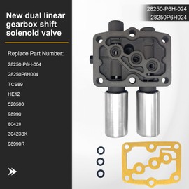 28250-P6H-024 Transmission Dual Linear Shift Solenoid Kit for Hond-a Accord Odysse-y Pilo-t TL CL MDX Replace#28250-P7W-003 28400-P6H-013 28500-P6H-013