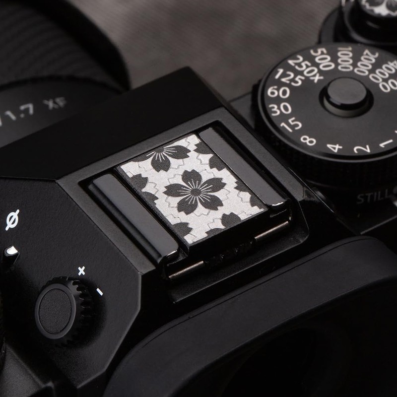 Camera Metal Hot Shoe Cover Shutter Buttons Protector for Fuji