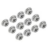 QUARKZMAN M10 x 1.25 mm Hexagonal Flange Nuts x 12