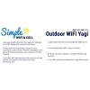 SimpleWiFi Clear Yagi Outdoor Cantenna Wi-Fi 2.4 GHz Long Range